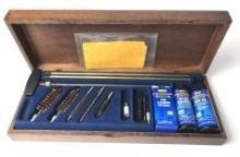 OUTERS DELUXE CLEANING KIT IN WOODEN CASE