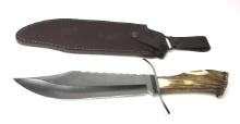 15.75" HEN & ROOSTER HR 5000 STAG HANDLE KNIFE