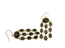 Gold Plated Sterling Silver Natural Smoky Quartz (23.02ct) Earring, W/A $1650.00.