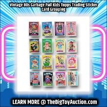 Vintage 80s Garbage Pail Kids Topps Trading Sticker Card Grouping