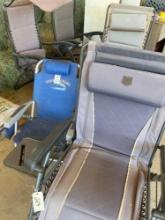 2) Timber zero gravity chairs 1) Tommy Bahama foldable chair 2) unknown zero gravity chairs