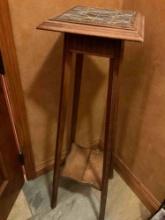 Wood plant stand. 44" x 11" x 11"