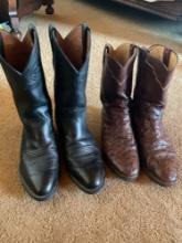 Justin size 10.5 & Ariat 10.5 men's boots