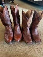Resistol size 11 & Lucchese size 11 men's boots