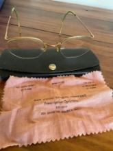 Vintage glasses with case