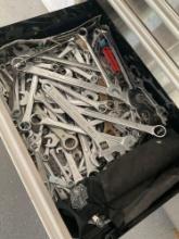 Assorted box hand wrenches. Over 50 pieces