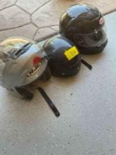 XL motorcycle helmets. HJC, Bell, etc. 3 pieces