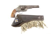 Antique Smith & Wesson Scofield Model Single Action Revolver, .44 caliber, SN NV, dark gray to brown