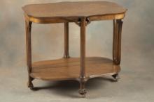 Very unique antique quarter sawn oak Lamp Table, possibly one of the finest and most unusual Lamp Ta