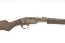 Ranger Slide Action Rifle, .22 S. L. L.R. caliber, SN 10836 / K, gray to brown aged patina, 24" barr