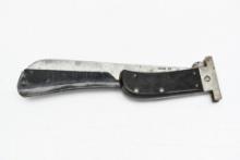 U.S. Circa WWII Case XX Airmen's Folding Survival Machete with Blade Cover (10" Blade)
