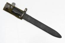 Spanish M1964 CETME Rifle Bayonet (8.75" Blade) W/ Scabbard