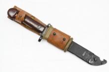 AKM Type I Bayonet (5.8" Blade) W/ Scabbard, Insulator & Frog