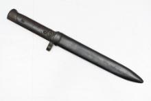 Italian M1938 Coil-Spring Folding Bayonet (7" Blade) W/ Scabbard