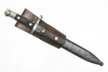 Turkish M1935 Bayonet (9.75" Blade) W/ Scabbard & Frog
