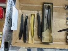 5 vintage straight edge razors