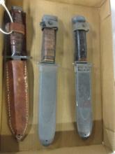 3 military knives