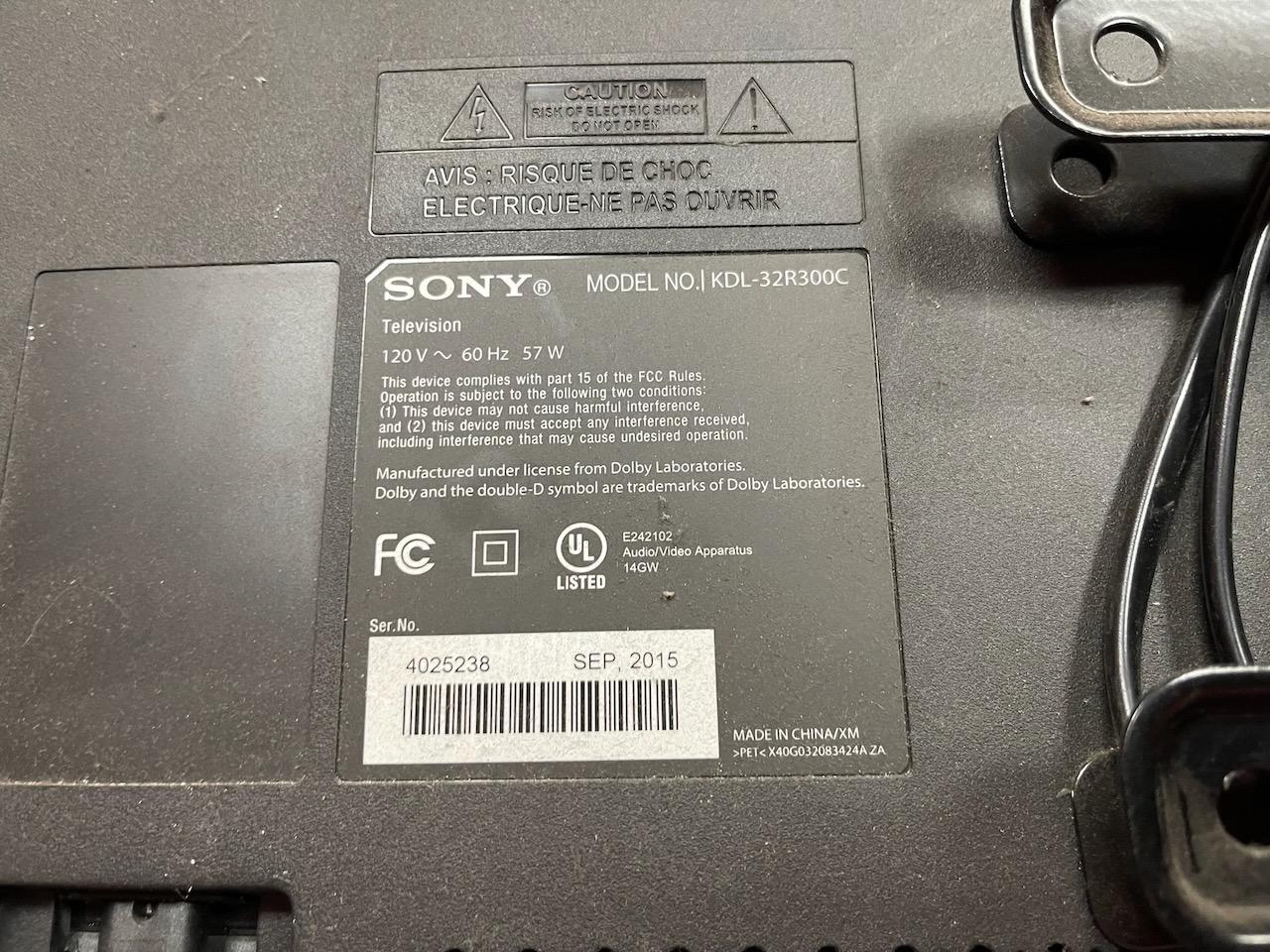 TVs - Sanyo 32", Sony 32", Vizio 50", Vizio 39"