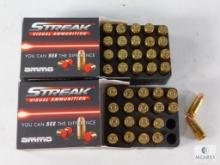 40 Rounds Streak Visual Ammunition 9mm 115 Grain TMC Non-Incendiary