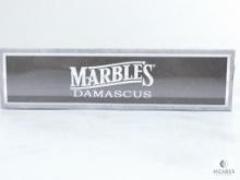 Marble's Damascus MR-802 Pakistan Knife with Leather Sheath
