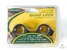 Weaver .22 Tip Off Quad Lock Rings