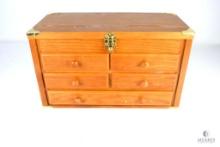 Wooden Five Drawer Toolbox