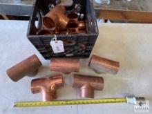 Mixed Lot of 11 Streamline Copper Tees - 3 1/8