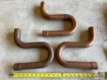 Group of Three Streamline Copper Suction Line P Traps - 1 5/8 OD