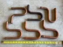 Six Streamline Copper Suction Line P Traps - 7/8 OD