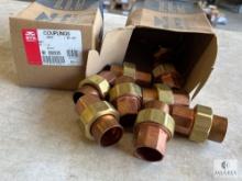 Two Boxes of Streamline W-08005 Copper Pipe Unions - 1 1/8 OD