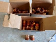 Three Boxes of Streamline Copper Pipe Adapters - 1 3/8 x 1 1/4 OD
