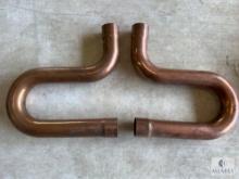 Two Streamline Copper Suction Line P Traps - 1 5/8 OD