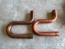 Two Streamline Copper Suction Line P Traps - 1 5/8 OD
