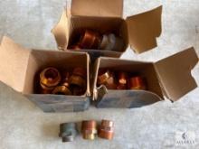 Three Boxes of Mueller W-1162 Copper Pipe Adapters - 1 1/8 x 1 1/4 OD