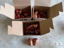Three Boxes of Streamline W-01164 Copper Pipe Adapters - 1 1/8 x 3/4 OD