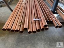 Approximately 16 Sticks of 2-inch Copper Plumbing Tubing - 20-foot Lengths