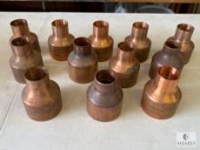 12 Streamline Copper Reducers - 3 1/8 x 1 5/8