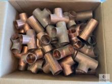 50 Streamline Copper Pipe Tees - 1 5/8 OD