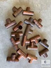 17 Streamline Copper Pipe Tees - 7/8