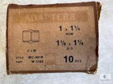 Box of Mueller W-1162 Copper Pipe Adapters - 1 1/8 x 1 1/4 OD