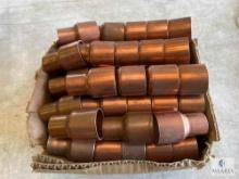Approximately 76 Streamline Copper Pipe Bushings - 1 3/8 x 7/8 OD