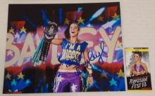 Bayley Autographed Signed 8x10 Photo FanFest COA WWE NXT AEW Champ Inscription Divas Smackdown Raw