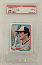 Vintage 1985 Fleer Sticker MLB Baseball Card #41 Cal Ripken Jr PSA GRADED 9 MINT Orioles HOF Slabbed