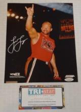Autographed Signed TriStar COA 8x10 Photo WWF WWE WCW Lex Luger HOF nWo 1998 WBF