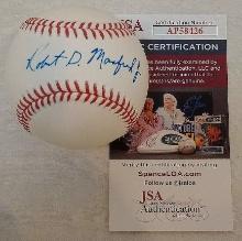 Rob Manfred Jr Signed Autographed ROMLB Baseball MLB Commissioner JSA COA Blue Ink