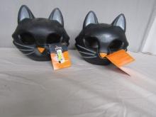 2 Color Changing Cat Figural Halloween Scene Prop By Hyde & Eek! Boutique