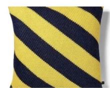 New - Rugby Stripe Toss Pillow - Rowing Blazers