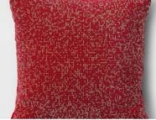New -mini Beaded Square Throw Pillow Ruby Red - Threshold
