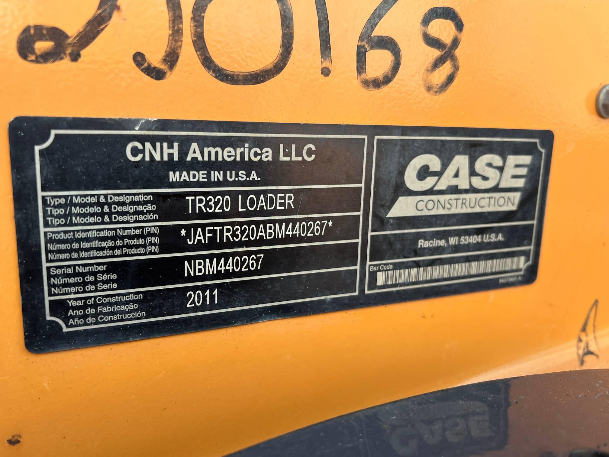 2011 Case TR320 Track Skid Loader