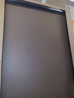 Screen Tight 30 in. x 80 in. Adjustable Fit Bronze Metal Sliding Patio Screen Door, Model PSD30B,